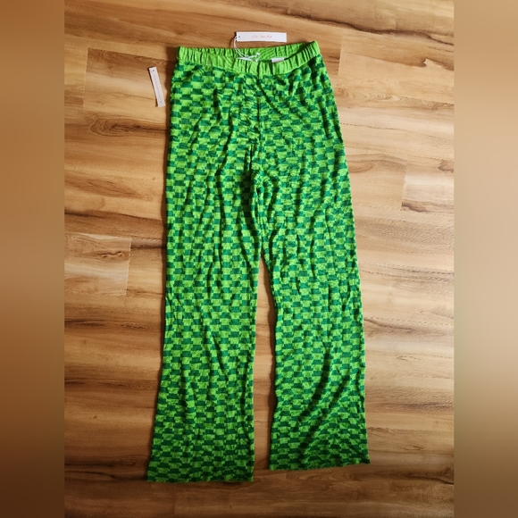 NWT Lisa Says Gah Luca Knit Pant in Vintage Rug Bocce Court 💚 (Sz XL/2XL) - Picture 7 of 11